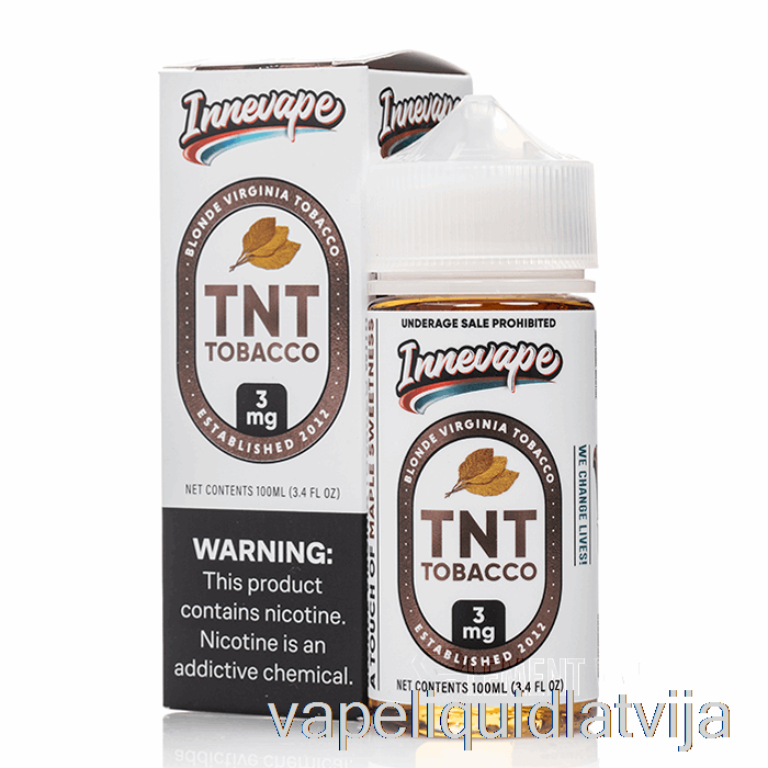 Tnt Tabaka - Innevape E-šķidrumi - 100ml 0mg Vape šķidrums